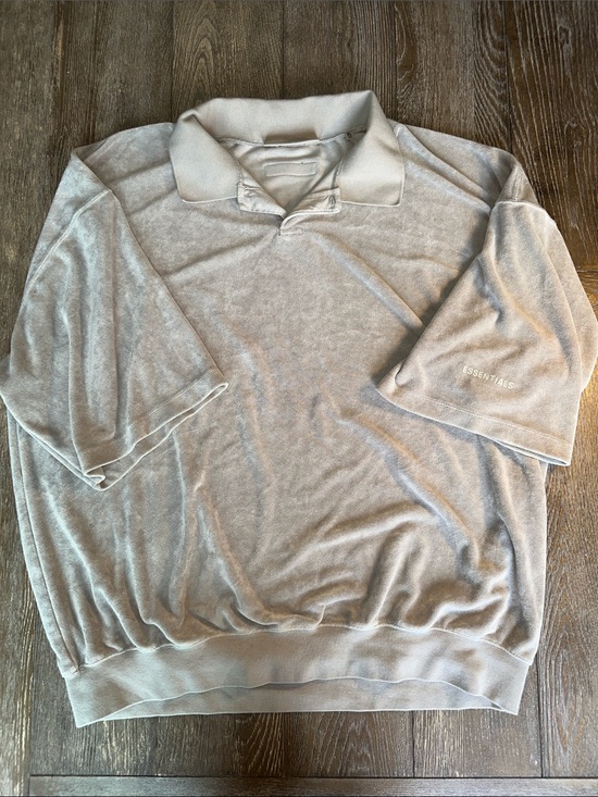 Fear of God Other - Fear of God ESSENTIALS Oversized Polo Shirt Gray Short Sleeve Men’s XL FOG